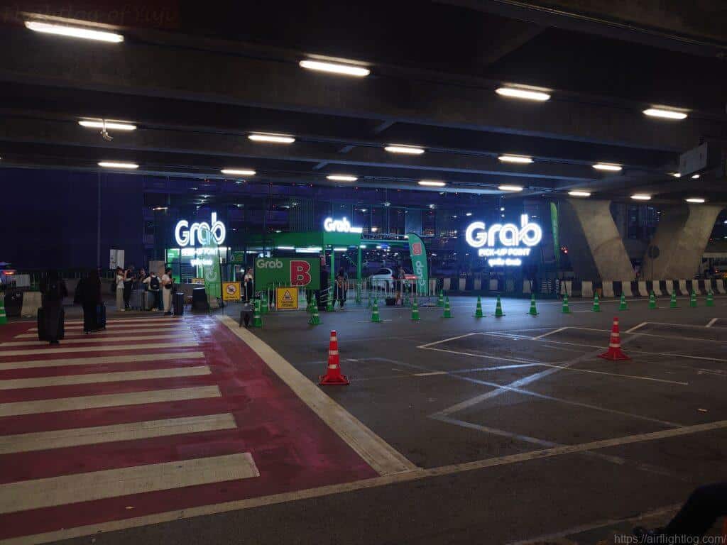 スワンナプーム空港Grabタクシー乗り場