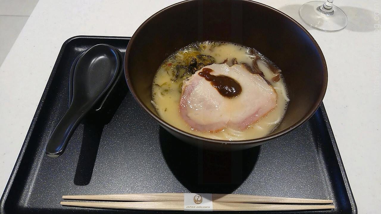 JAL成田空港ファーストクラスラウンジ「JAL'ｓ Table」JAL特製豚骨ラーメン