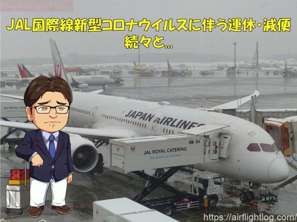 Jal国際線新型コロナウイルスに伴う運休 減便続々と Yujiのフライトログ