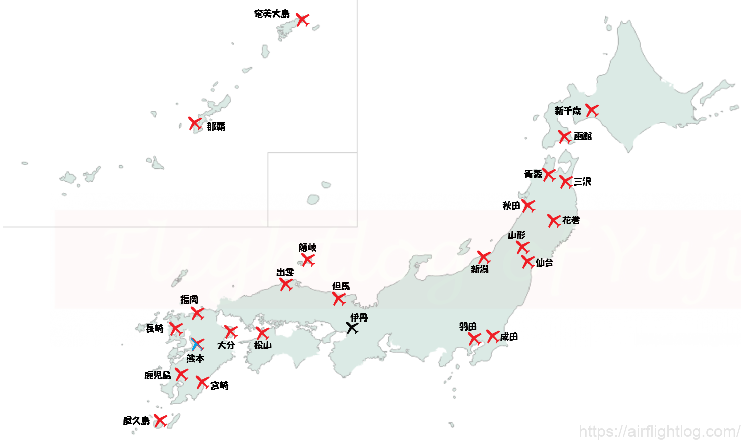 伊丹空港発着jal運航路線でどこへ行く 出発 到着の動きは Yujiのフライトログ