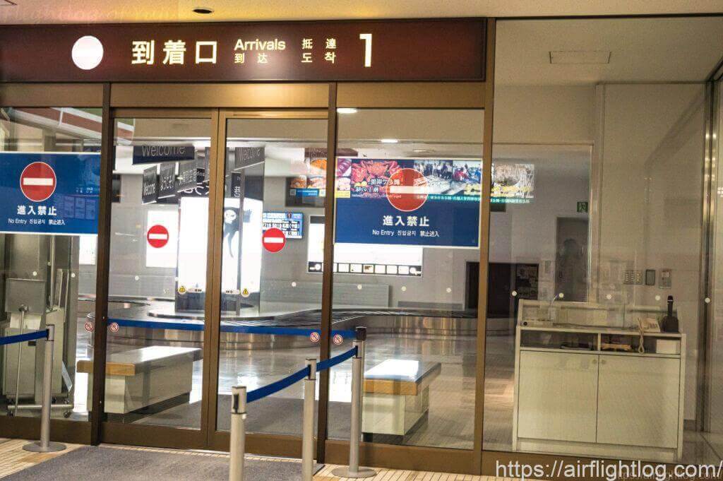 女満別空港到着ロビー