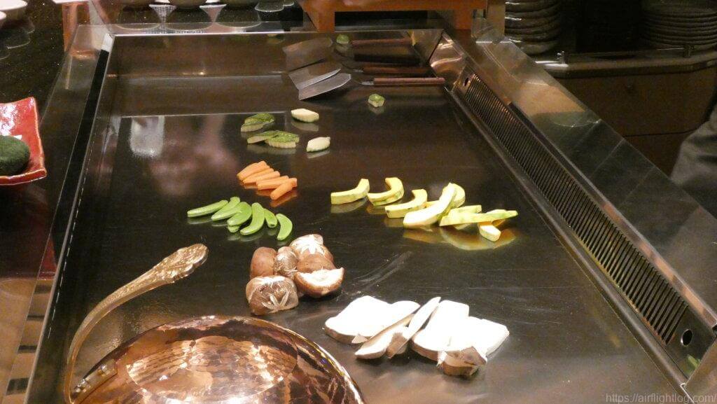 オークラクルーズ（船内鉄板焼き野菜）