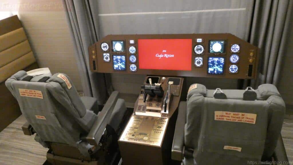 羽田エクセルホテル東急「JAL Cockpit ROOM」モックアップ