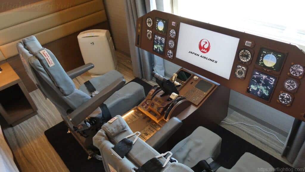 羽田エクセルホテル東急「JAL Cockpit ROOM」モックアップ（昼）