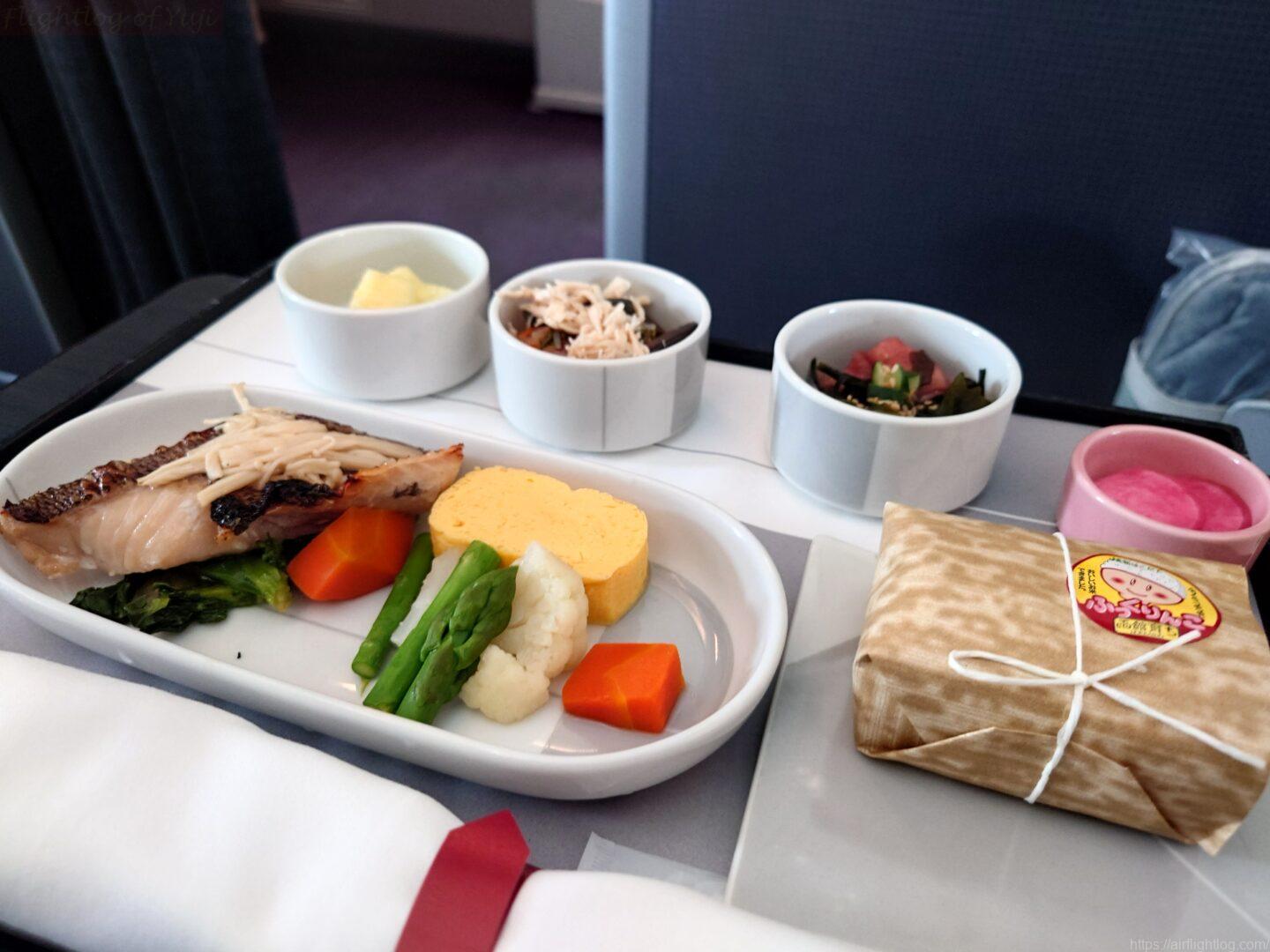 JAL国内線ファーストクラス伊丹線機内食