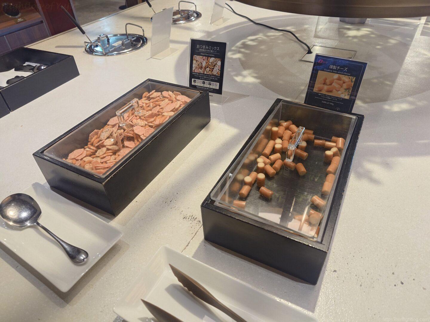 JAL新千歳空港ダイヤモンド・プレミアラウンジ軽食