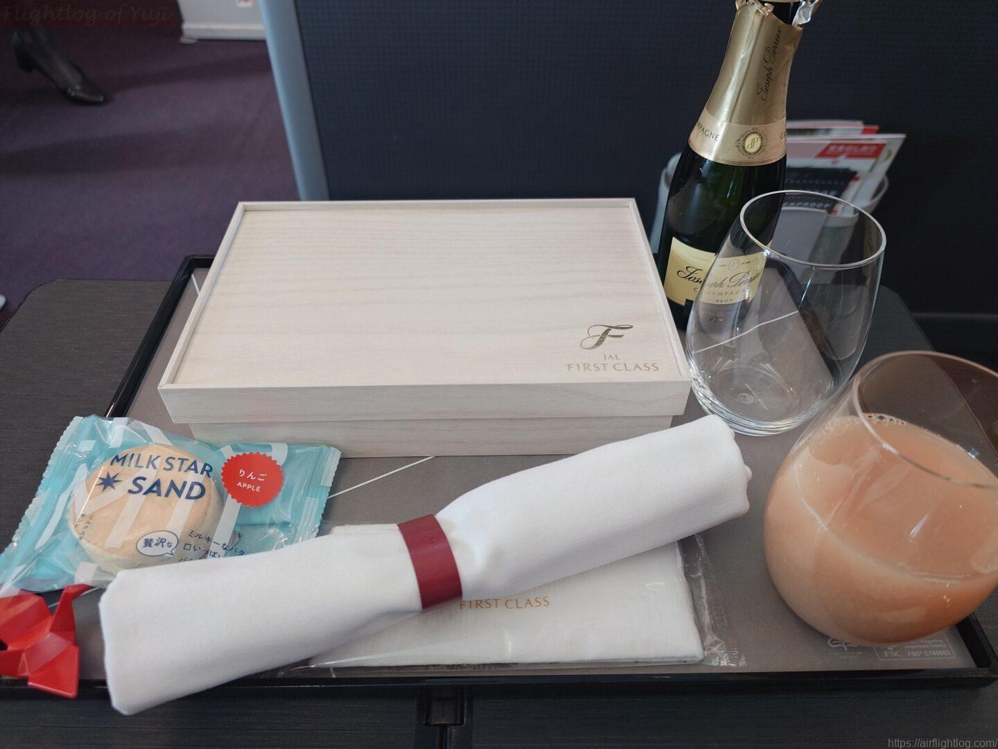 JAL国内線ファーストクラス伊丹線機内食